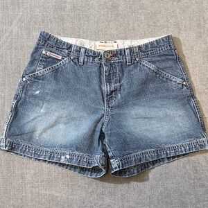 Hydraulic Denim Carpenter Shorts Womens 7/8 Medium Wash Blue Vintage Y2K 2322